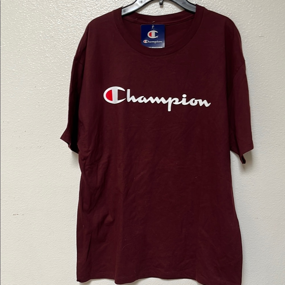 Champion Maroon Short Sleeve Tee